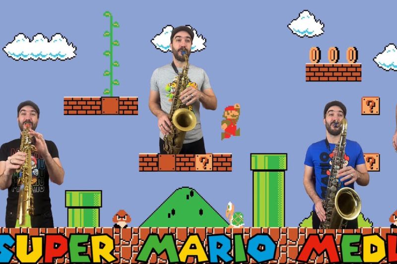 Lorenzo Ferrero Brings Mario's Mushroom Kingdom to Life with Epic Saxophone Medley
