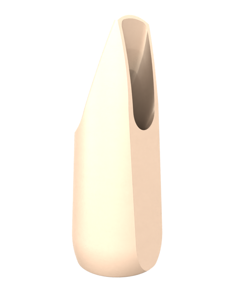 Soprano Custom Saxophone Mouthpiece by Syos - Arctic White / No Design