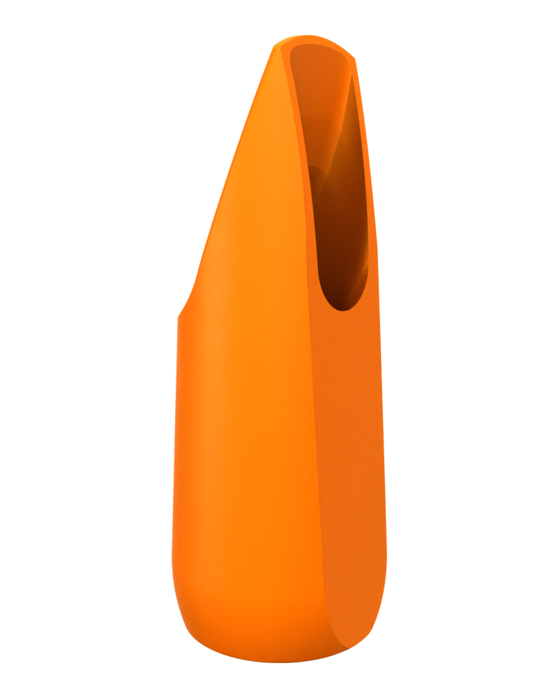 Soprano Custom Saxophone Mouthpiece by Syos - Lava Orange / No Design