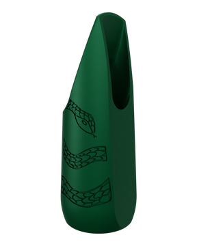 Soprano Custom Saxophone Mouthpiece by Syos - Forest Green / Snake