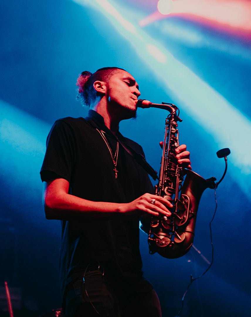 Saxl Rose plays a Syos saxophone mouthpiece
