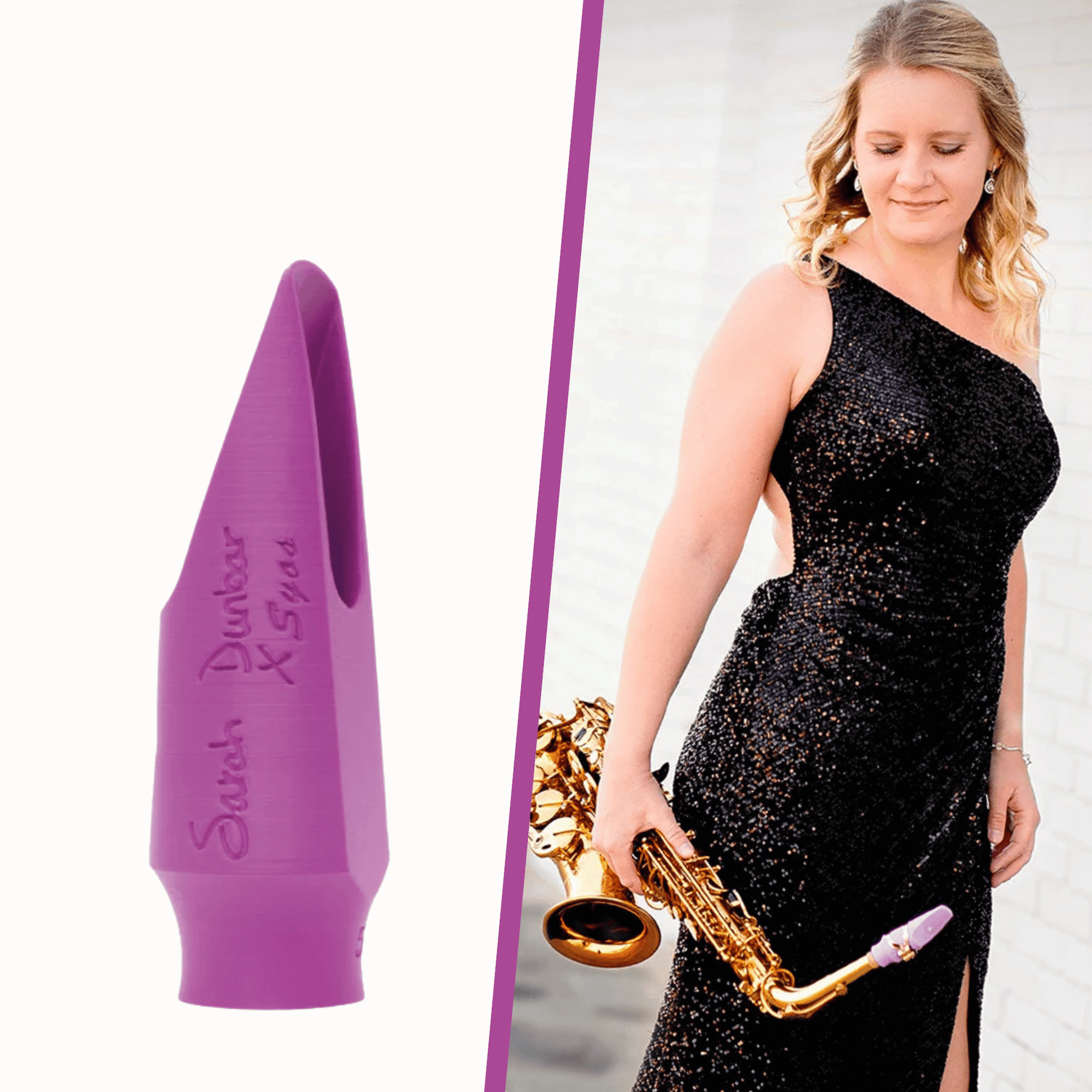 Sarah Dunbar's classical alto saxophone mouthpiece by Syos Sarah Dunbar's classical alto saxophone mouthpiece by Syos