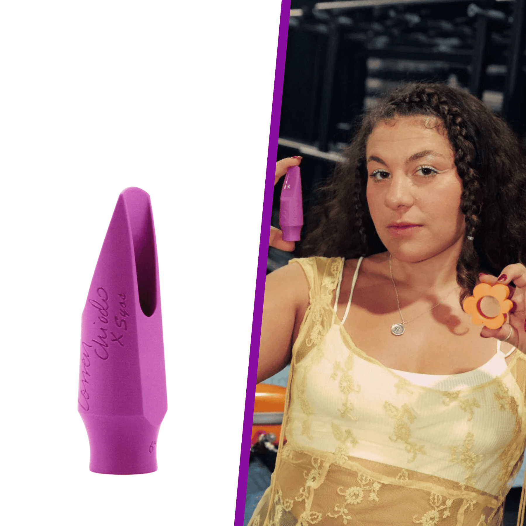Lorren Chiodo's alto saxophone mouthpiece by Syos Lorren Chiodo's alto saxophone mouthpiece by Syos