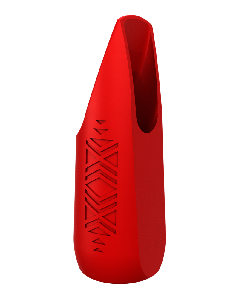 Soprano Custom Saxophone Mouthpiece by Syos - Carmine Red / Aztec