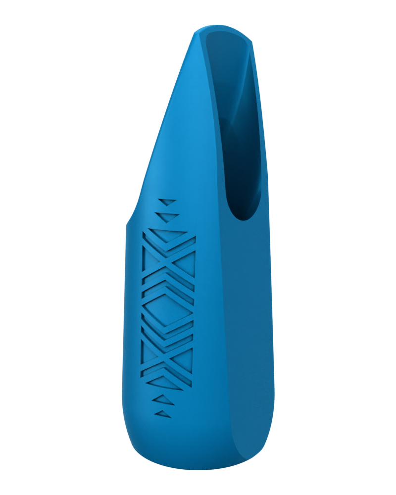 Soprano Custom Saxophone Mouthpiece by Syos - Sea Blue / Aztec