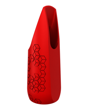 Soprano Custom Saxophone Mouthpiece by Syos - Carmine Red / Cells