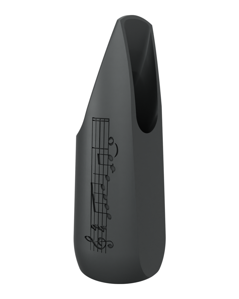 Soprano Custom Saxophone Mouthpiece by Syos - Anthracite Metal / Lick