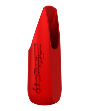 Soprano Custom Saxophone Mouthpiece by Syos - Carmine Red / Lick