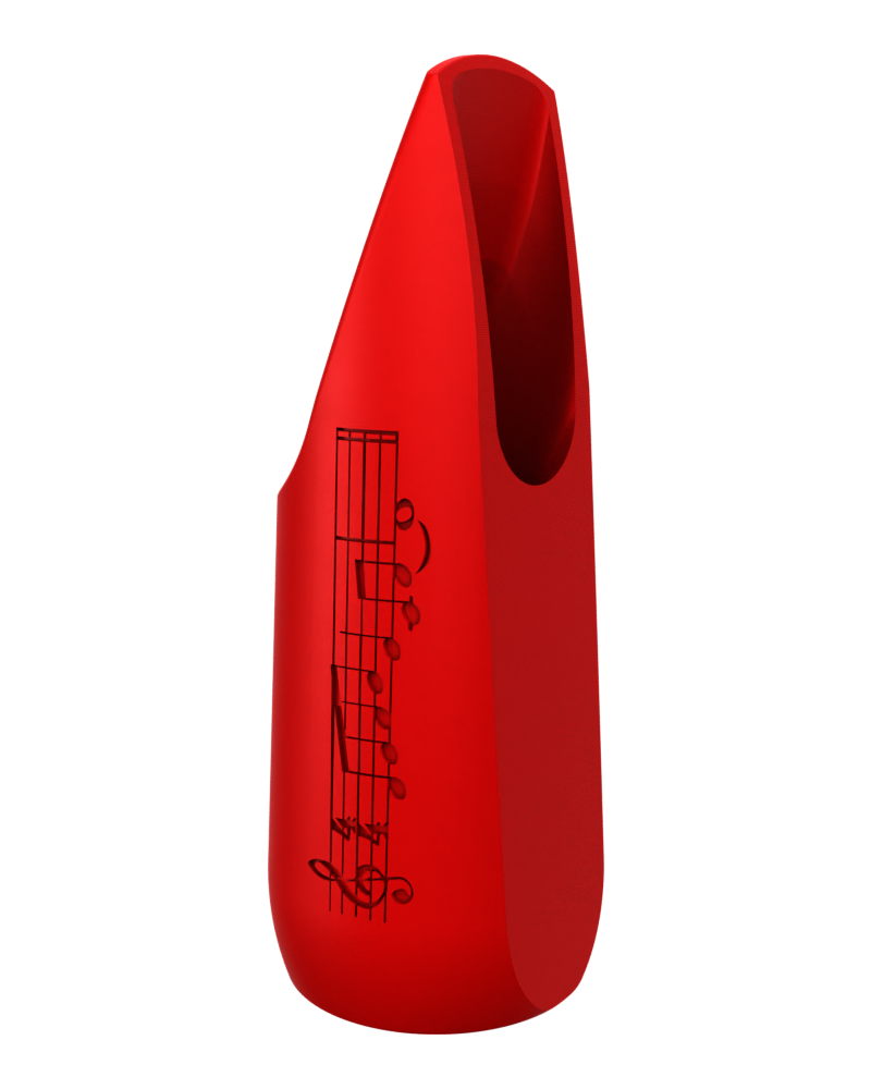 Soprano Custom Saxophone Mouthpiece by Syos - Carmine Red / Lick