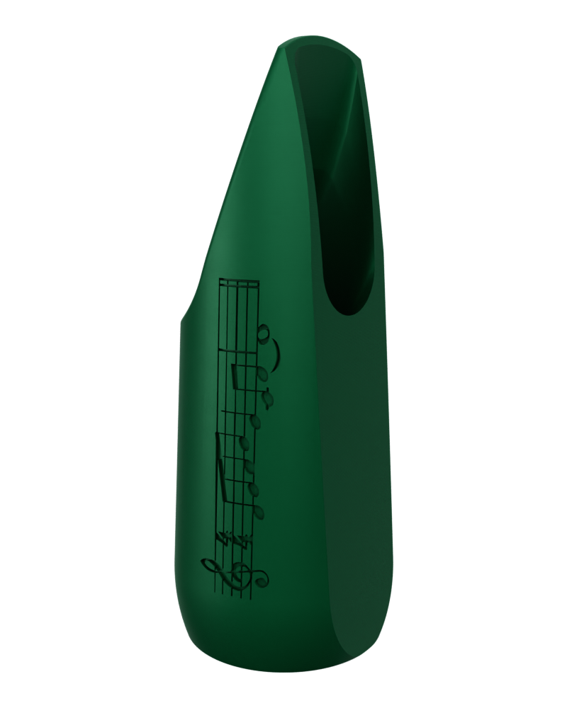 Soprano Custom Saxophone Mouthpiece by Syos - Forest Green / Lick