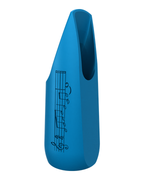 Soprano Custom Saxophone Mouthpiece by Syos - Sea Blue / Lick