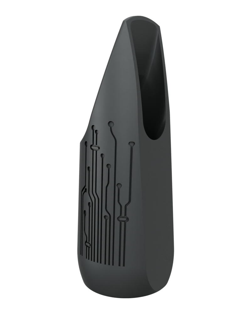 Soprano Custom Saxophone Mouthpiece by Syos - Anthracite Metal / Replicant