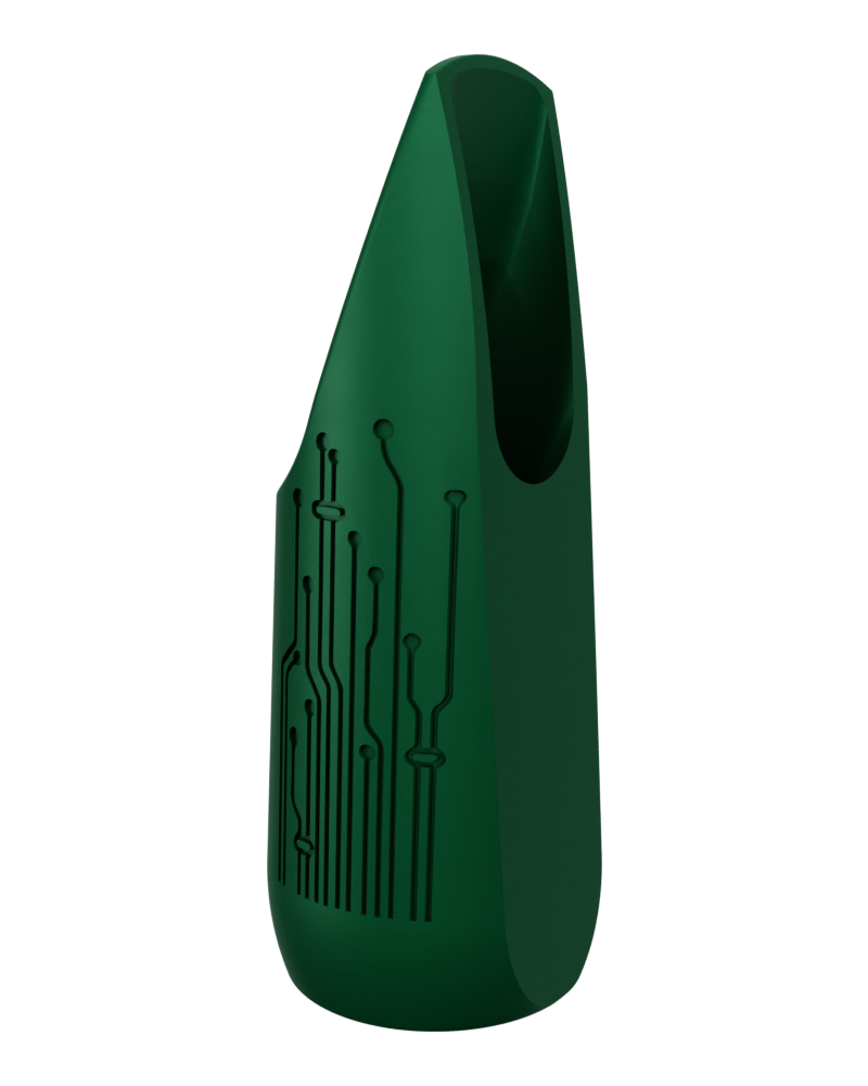 Soprano Custom Saxophone Mouthpiece by Syos - Forest Green / Replicant