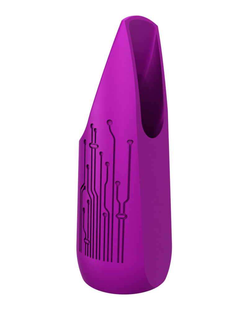 Soprano Custom Saxophone Mouthpiece by Syos - Mystic Purple / Replicant