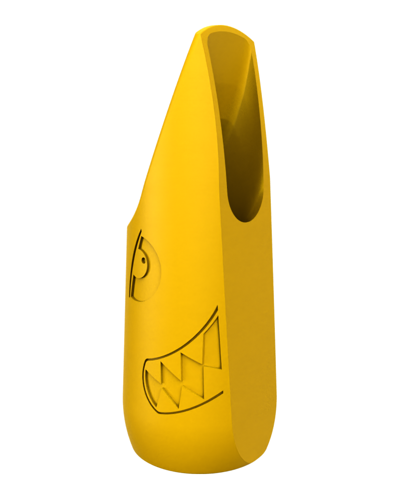 Soprano Custom Saxophone Mouthpiece by Syos - Mellow Yellow / Shark