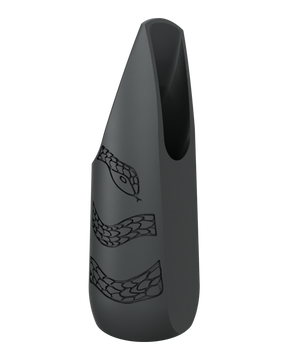 Soprano Custom Saxophone Mouthpiece by Syos - Anthracite Metal / Snake