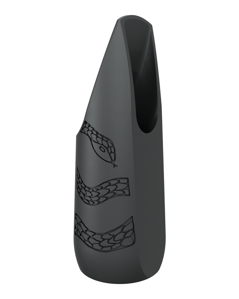Soprano Custom Saxophone Mouthpiece by Syos - Anthracite Metal / Snake