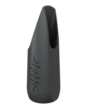 Soprano Custom Saxophone Mouthpiece by Syos - Anthracite Metal / Soundwave