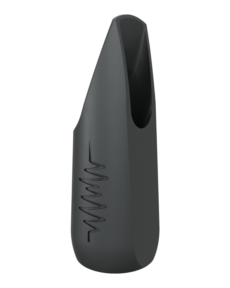 Soprano Custom Saxophone Mouthpiece by Syos - Anthracite Metal / Soundwave