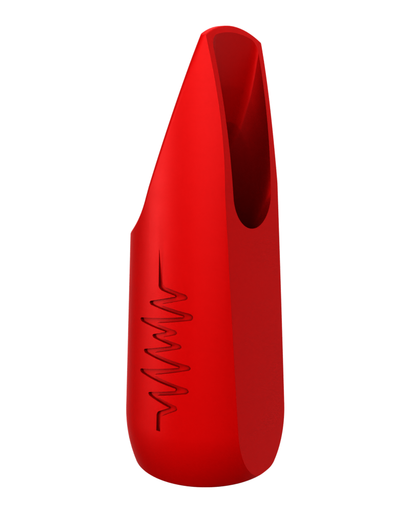 Soprano Custom Saxophone Mouthpiece by Syos - Carmine Red / Soundwave