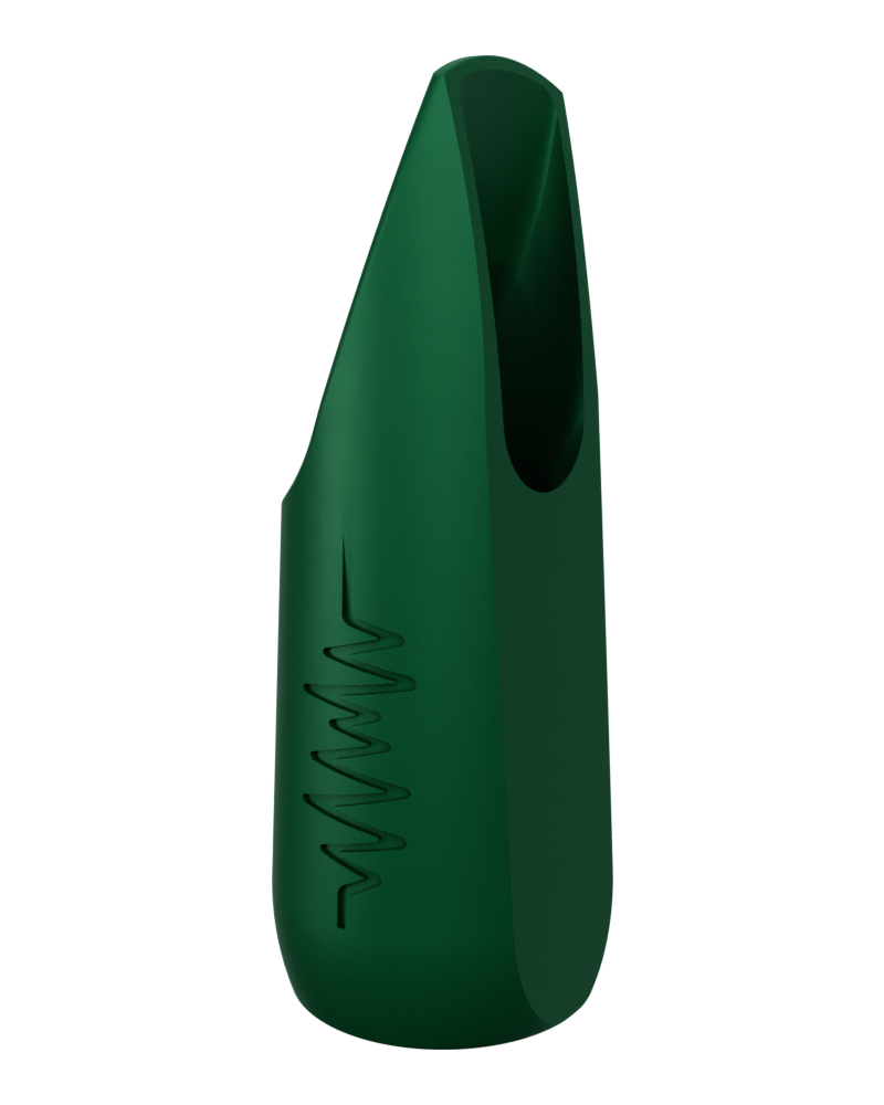 Soprano Custom Saxophone Mouthpiece by Syos - Forest Green / Soundwave