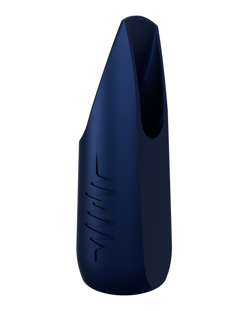 Soprano Custom Saxophone Mouthpiece by Syos - Phantom Blue / Soundwave