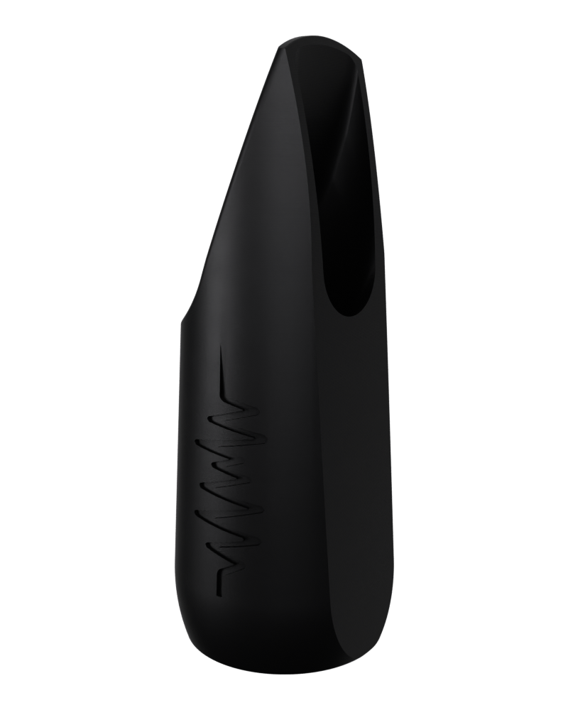 Soprano Custom Saxophone Mouthpiece by Syos - Pitch Black / Soundwave