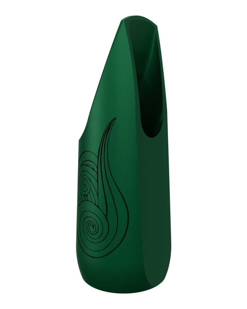 Soprano Custom Saxophone Mouthpiece by Syos - Forest Green / Wind