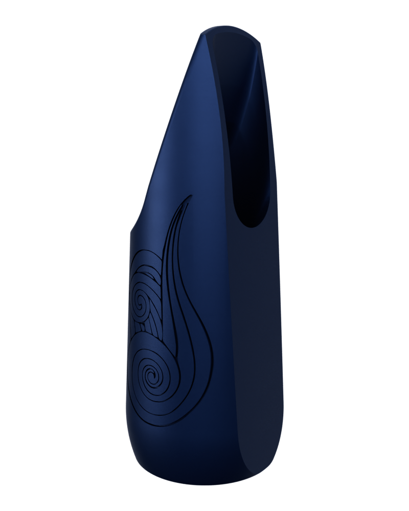 Soprano Custom Saxophone Mouthpiece by Syos - Phantom Blue / Wind