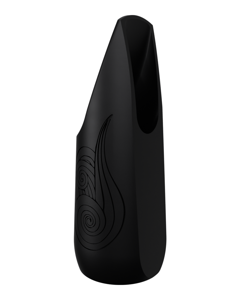 Soprano Custom Saxophone Mouthpiece by Syos - Pitch Black / Wind